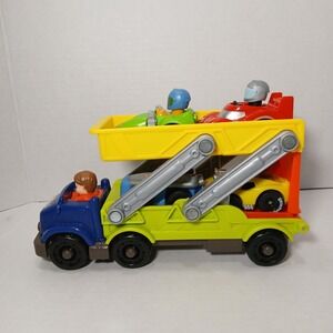 Fisher Price Little People Ramp N Go Carrier Transport Set Wheelies Hauler 2016